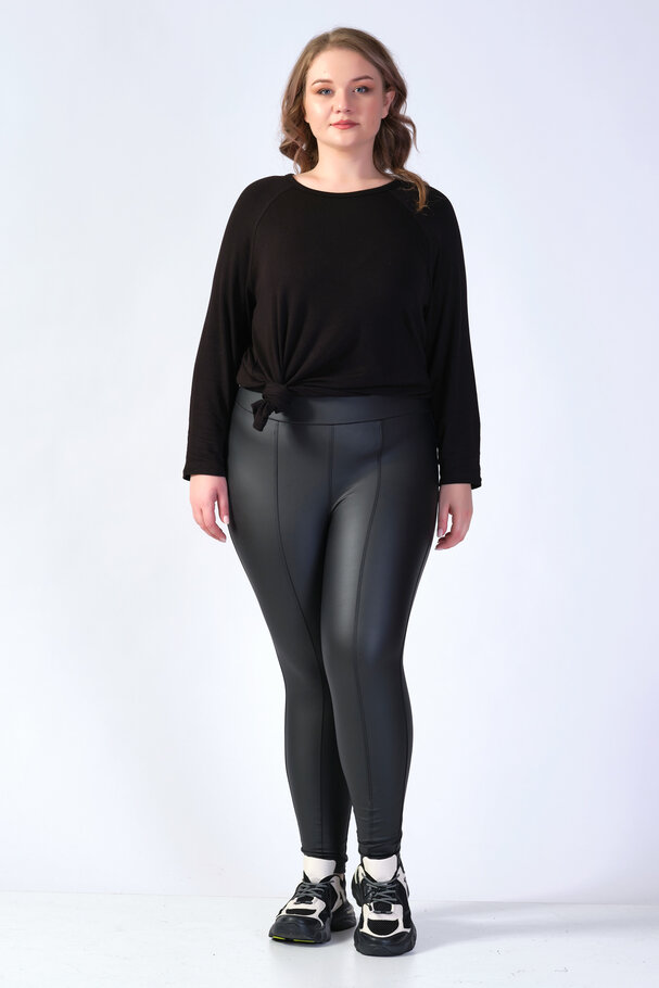 LEATHER LEGGINGS WITH SOFT BRUSHED INSIDE