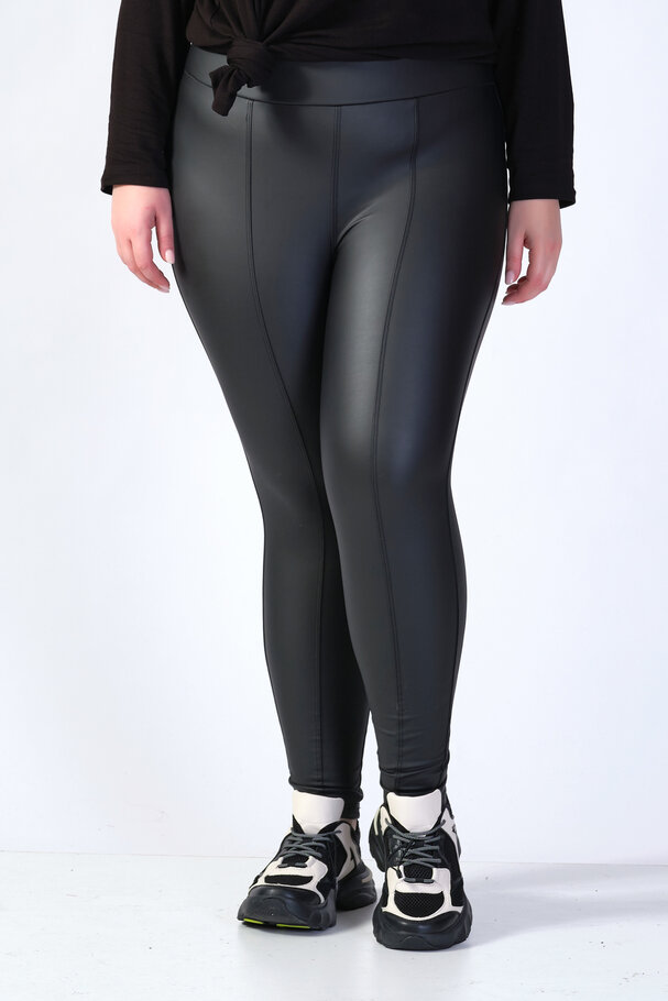 LEATHER LEGGINGS WITH SOFT BRUSHED INSIDE