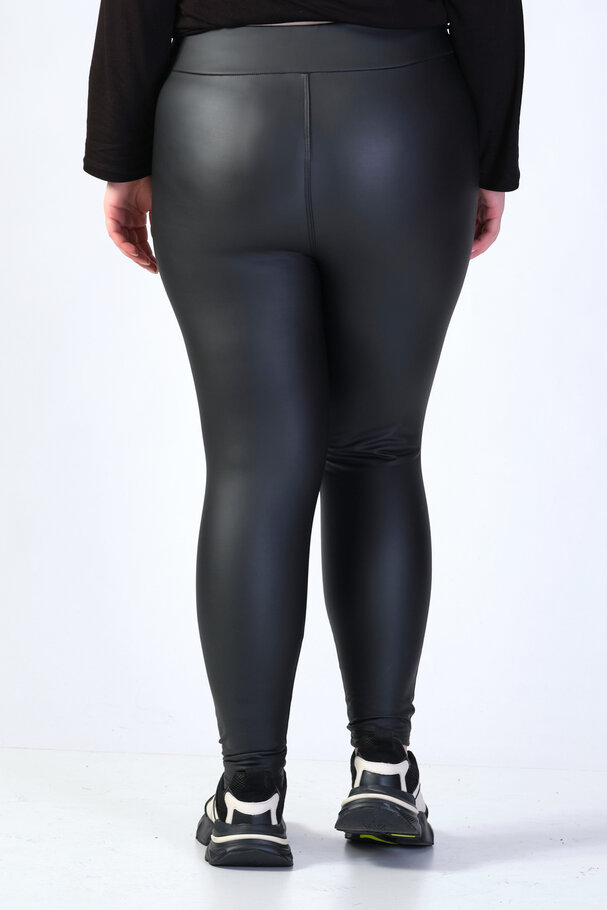 LEATHER LEGGINGS WITH SOFT BRUSHED INSIDE