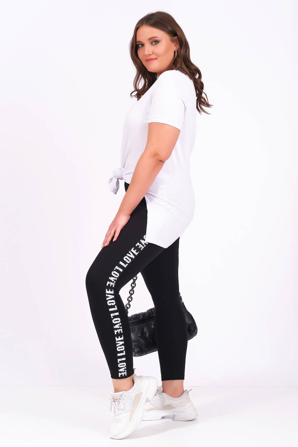 LEGGINGS WITH SLOGAN