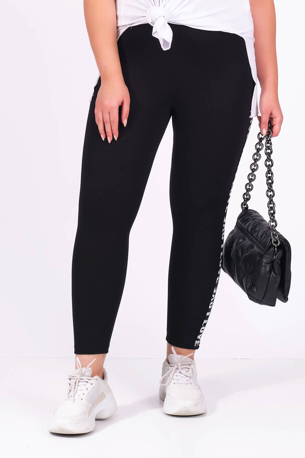 LEGGINGS WITH SLOGAN