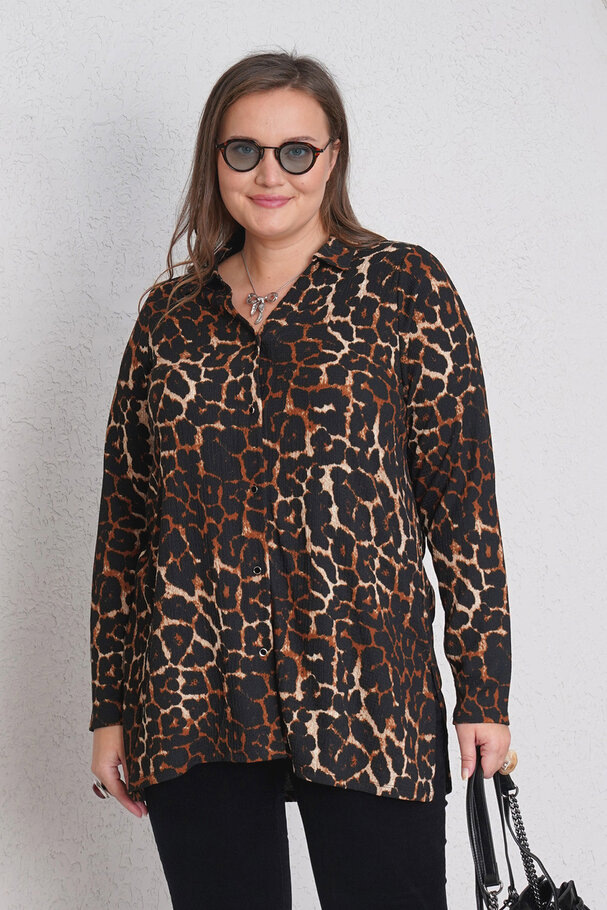 LEOPAR DESENLİ GÖMLEK
