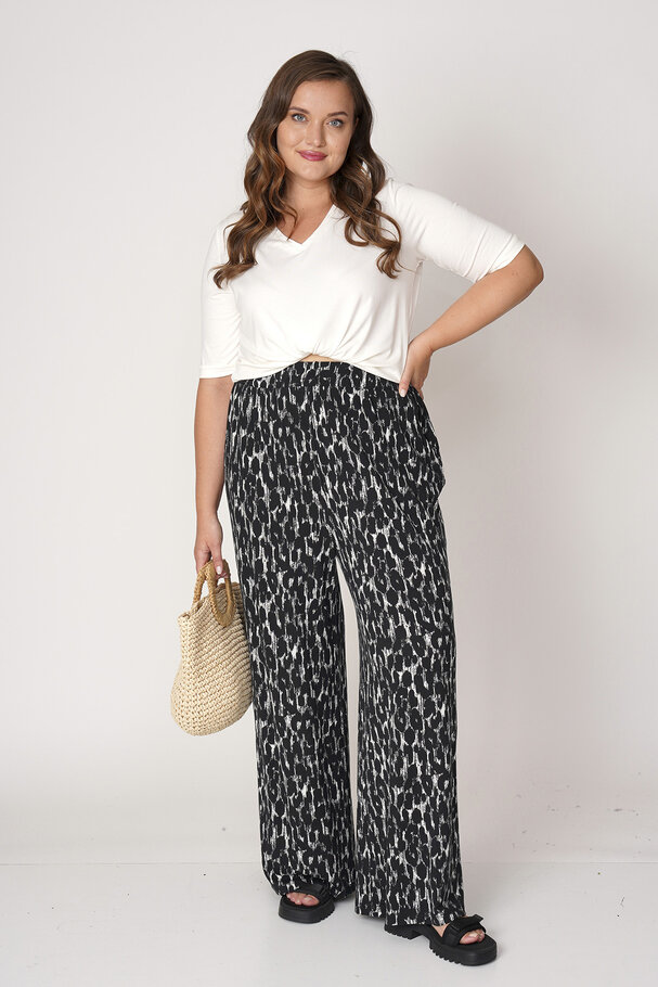 LEOPAR PRINT RELAXED TROUSERS