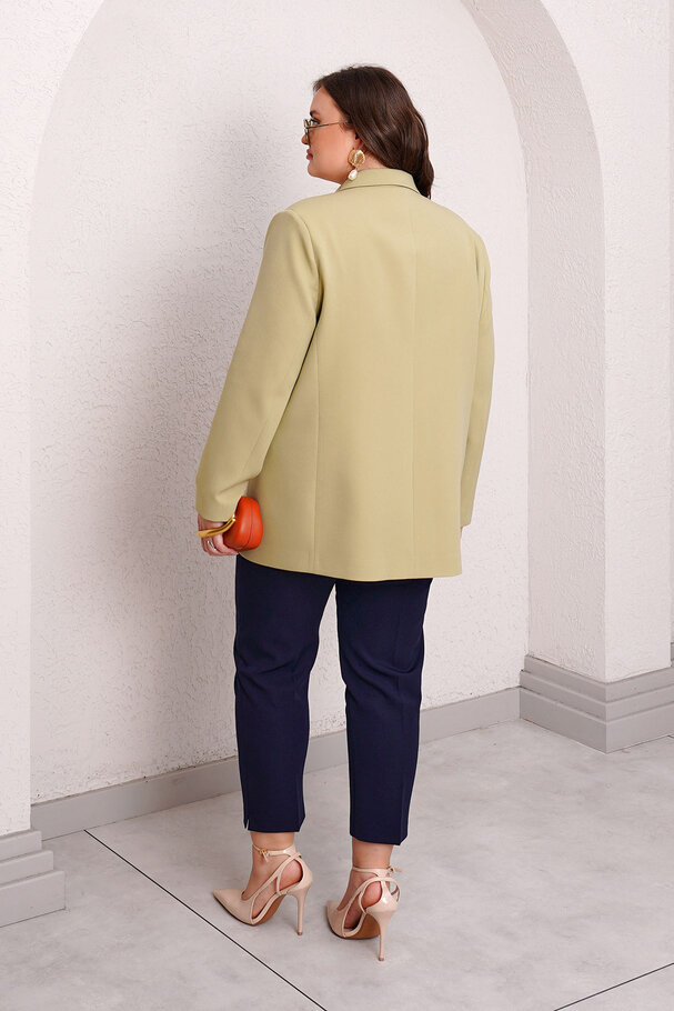 LINED DOUBLE-BREASTED BLAZER JACKET