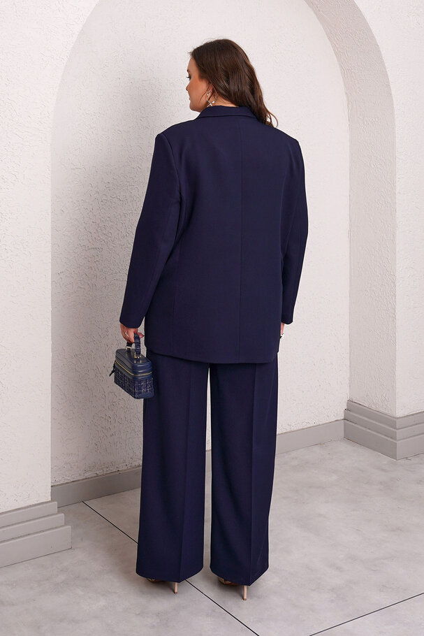 LINED DOUBLE-BREASTED BLAZER JACKET