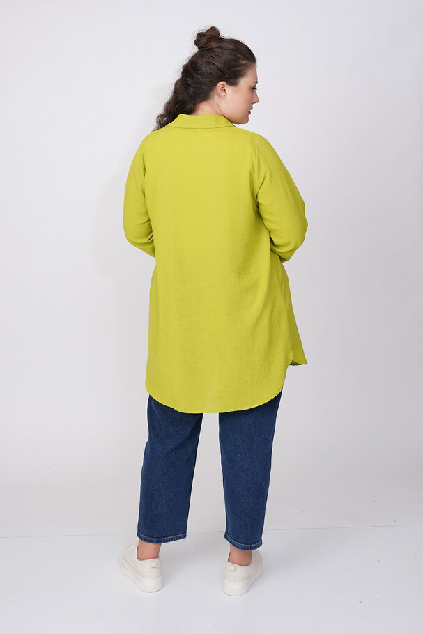 LINEN TEXTURED PAREO WITH BEADED CUFFS