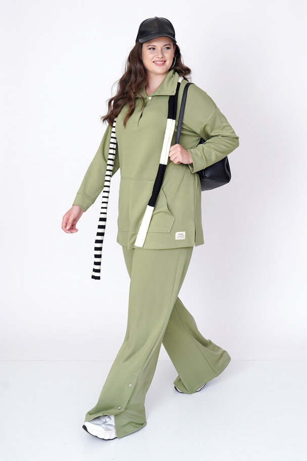 MODAL BLOUSE WITH SNAP-BUTTON COLLAR