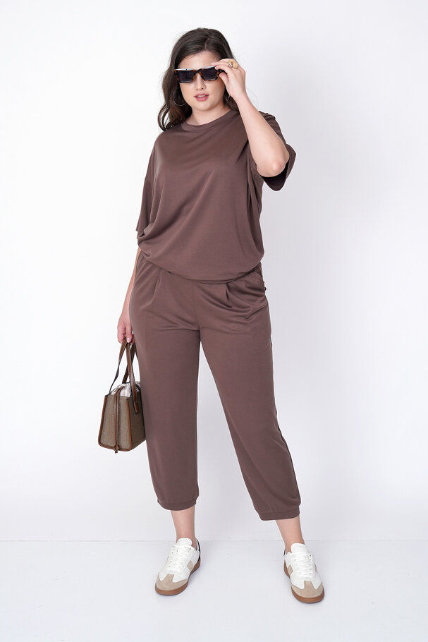 MODAL CARROT RELAXED-FIT TROUSERS