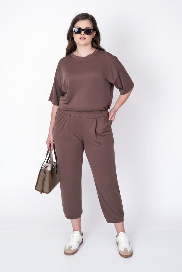 MODAL CARROT RELAXED-FIT TROUSERS