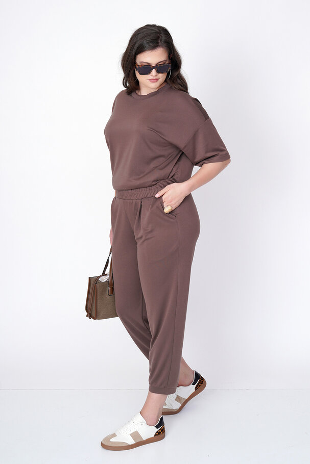 MODAL CARROT RELAXED-FIT TROUSERS
