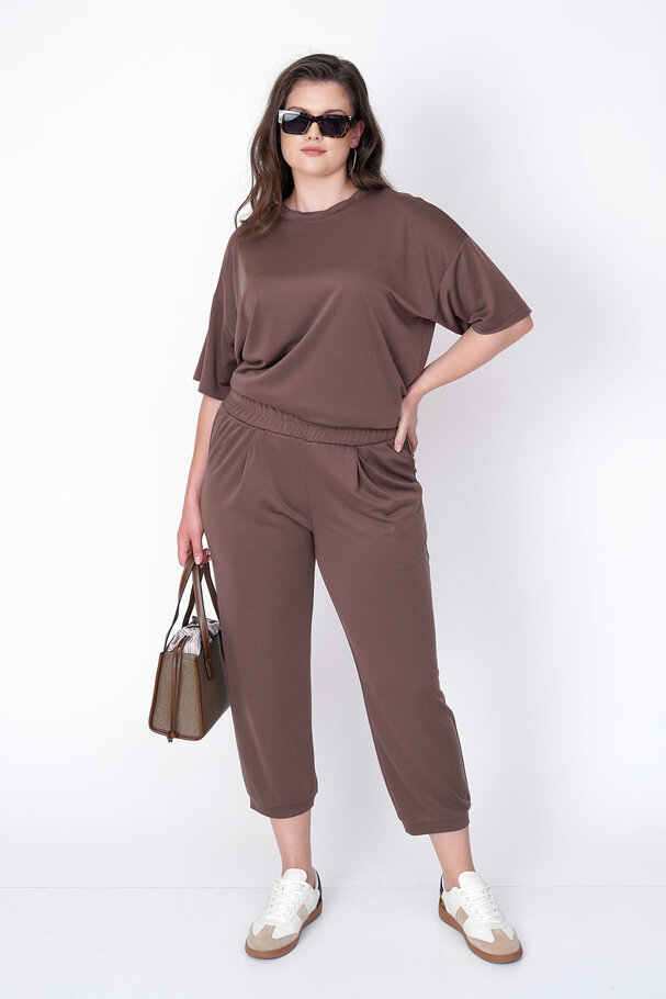 MODAL CARROT RELAXED-FIT TROUSERS