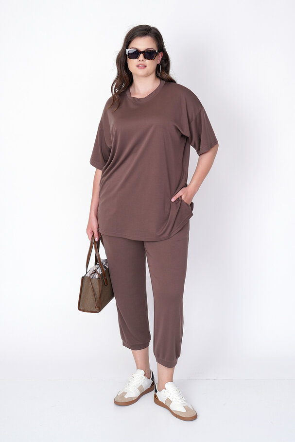 MODAL CARROT RELAXED-FIT TROUSERS