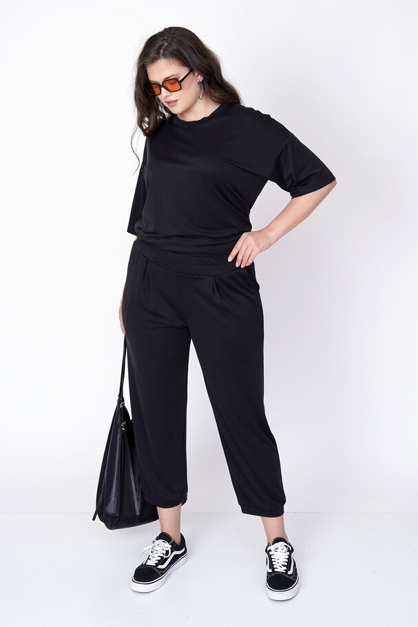 MODAL CARROT RELAXED-FIT TROUSERS