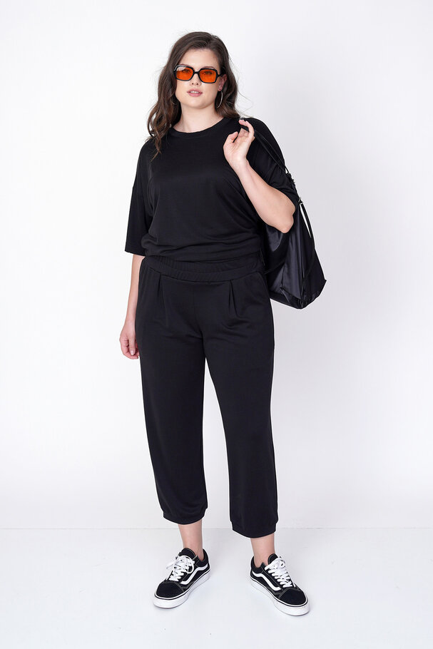 MODAL CARROT RELAXED-FIT TROUSERS