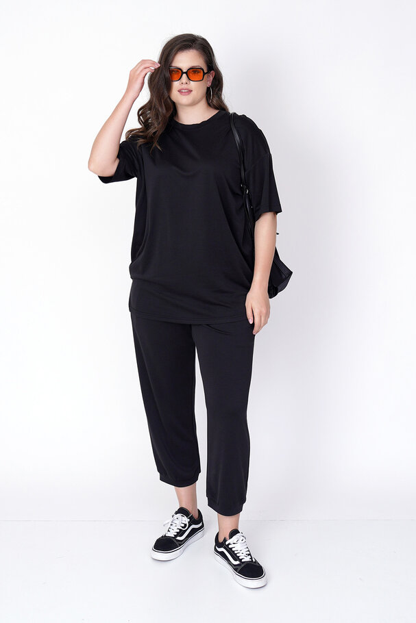 MODAL CARROT RELAXED-FIT TROUSERS
