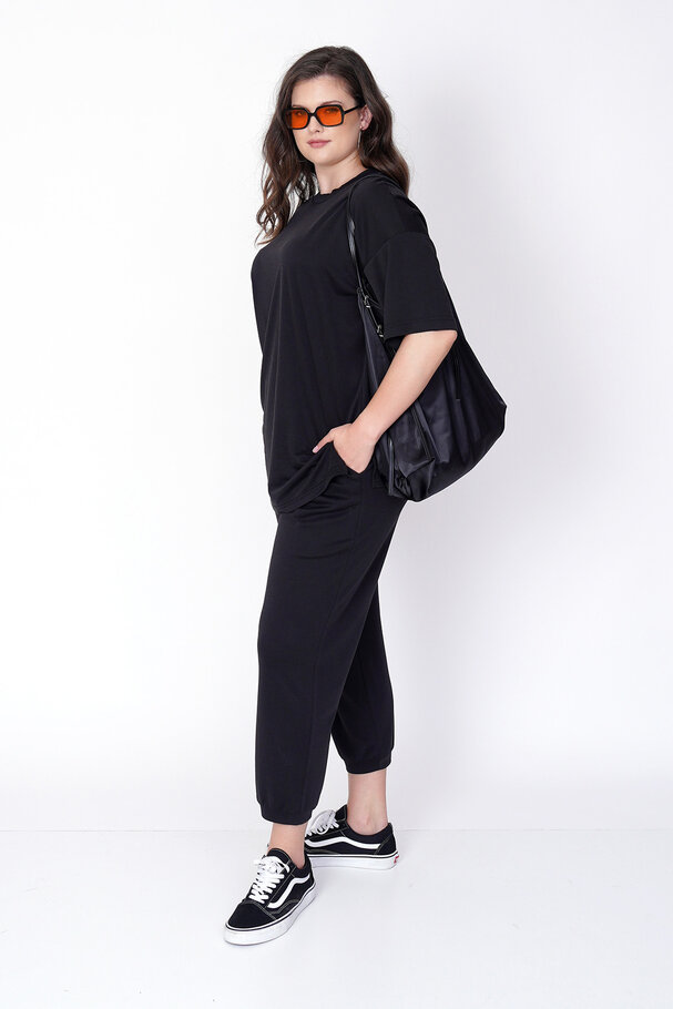 MODAL CARROT RELAXED-FIT TROUSERS