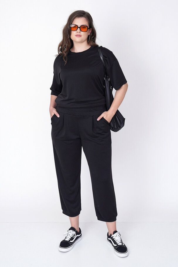 MODAL CARROT RELAXED-FIT TROUSERS