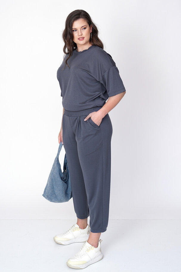 MODAL CARROT RELAXED-FIT TROUSERS