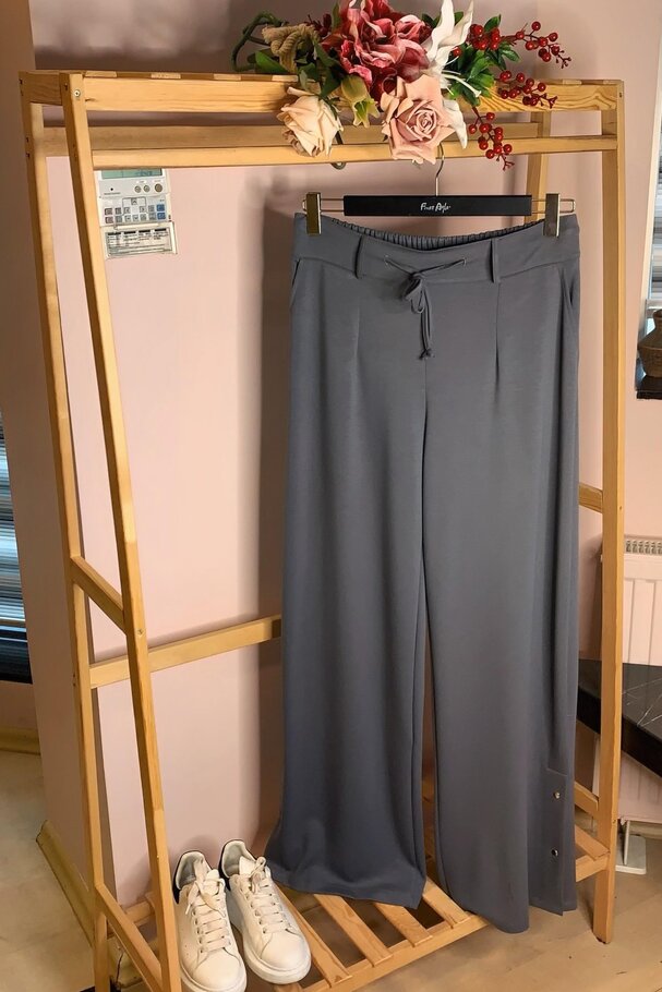 MODAL JOGGER PANTS WITH SNAP-BUTTON HEM