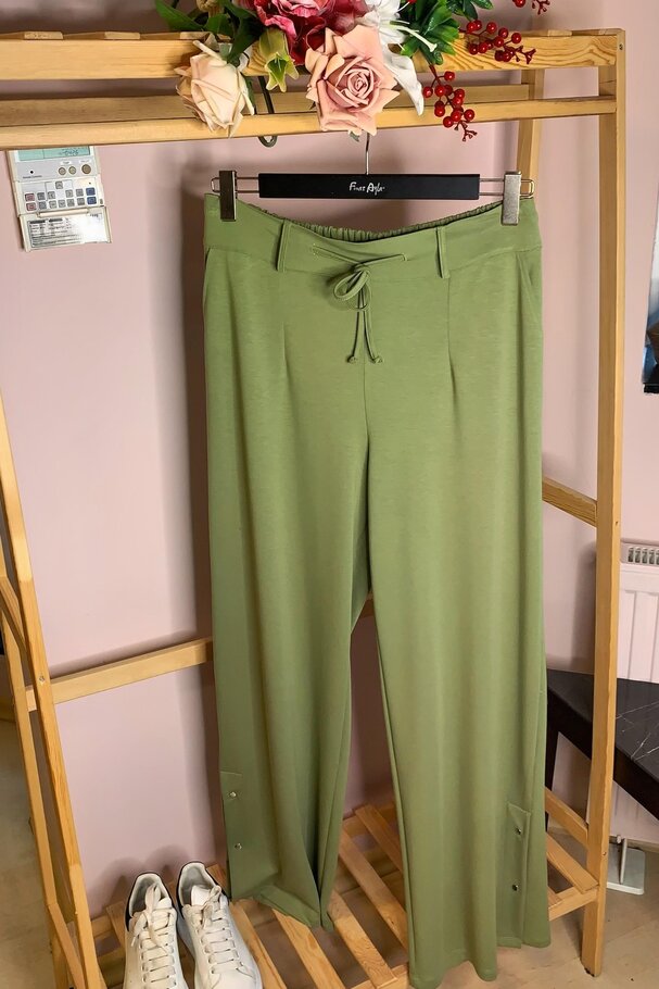 MODAL JOGGER PANTS WITH SNAP-BUTTON HEM