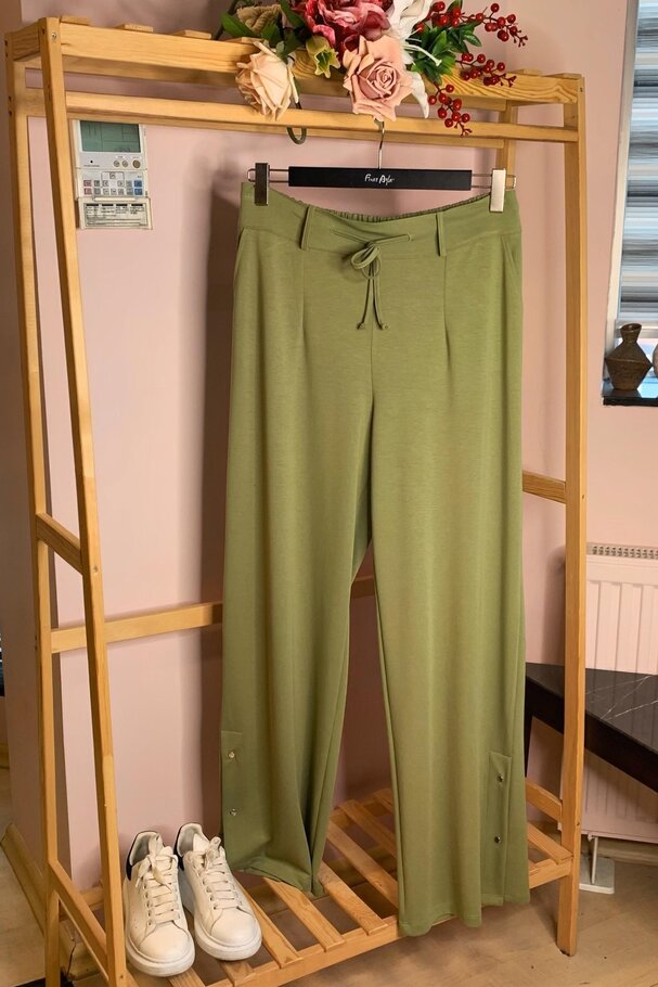 MODAL JOGGER PANTS WITH SNAP-BUTTON HEM