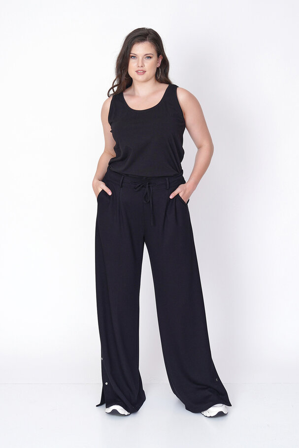 MODAL JOGGER PANTS WITH SNAP-BUTTON HEM