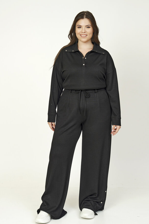 MODAL JOGGER PANTS WITH SNAP-BUTTON HEM