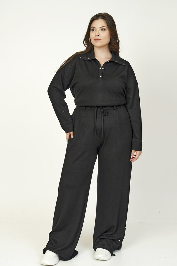 MODAL JOGGER PANTS WITH SNAP-BUTTON HEM