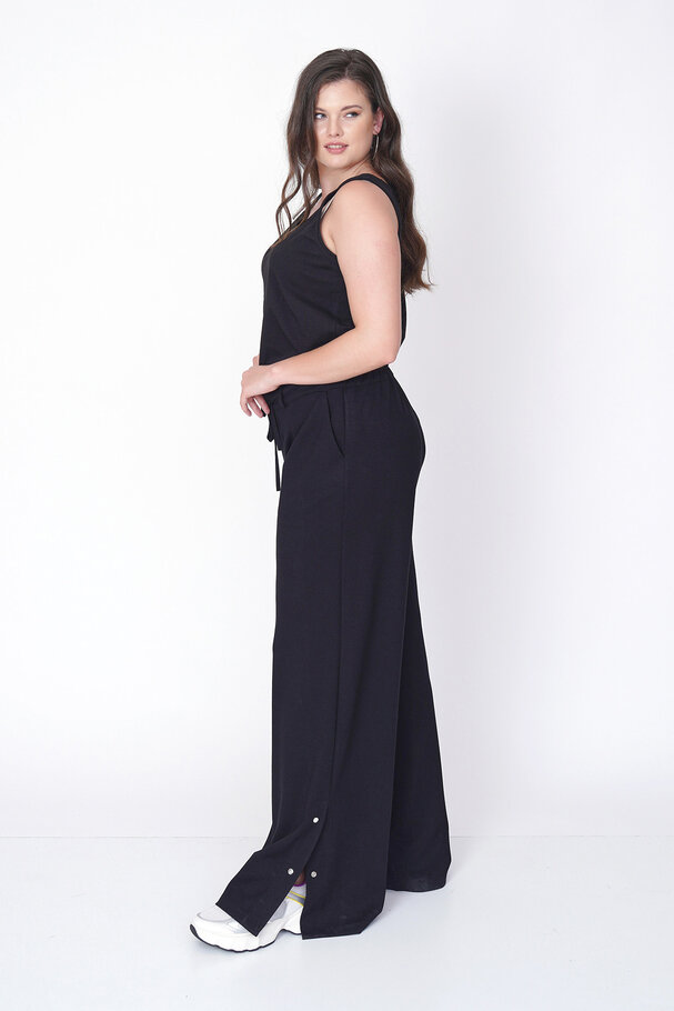 MODAL JOGGER PANTS WITH SNAP-BUTTON HEM