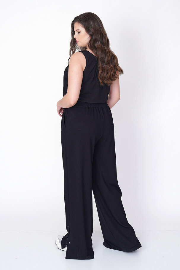 MODAL JOGGER PANTS WITH SNAP-BUTTON HEM