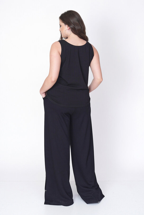 MODAL JOGGER PANTS WITH SNAP-BUTTON HEM