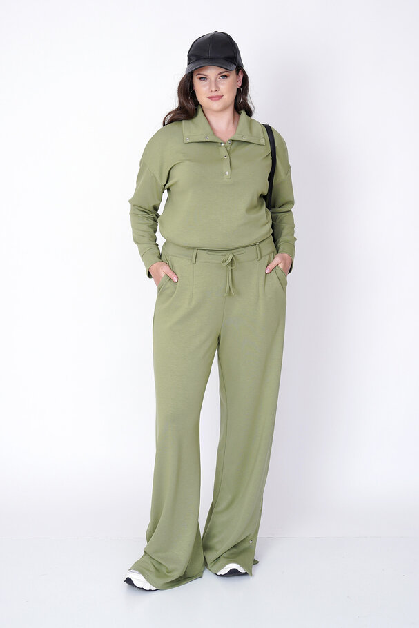 MODAL JOGGER PANTS WITH SNAP-BUTTON HEM