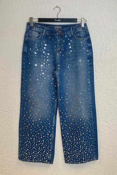 54653 - PARA TİPİ TAŞLI DÜZ KESİM JEAN 54653 - PARA TİPİ TAŞLI DÜZ KESİM JEAN