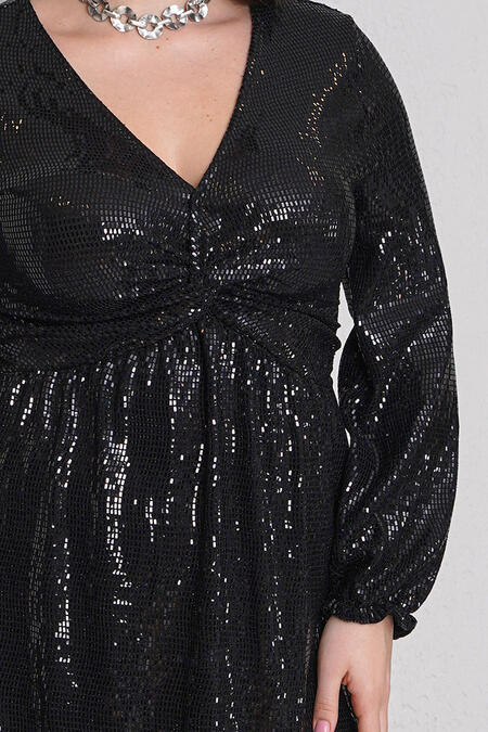 Büyük Moda - PARLAK JARSE ELBİSE (1) Büyük Moda - PARLAK JARSE ELBİSE (1)