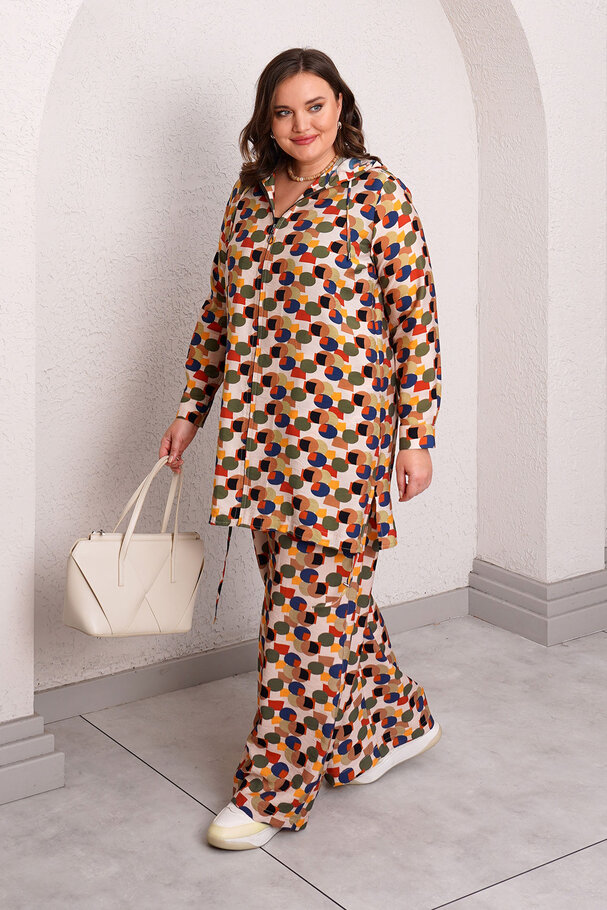 PATTERNED FLOWY PANTS