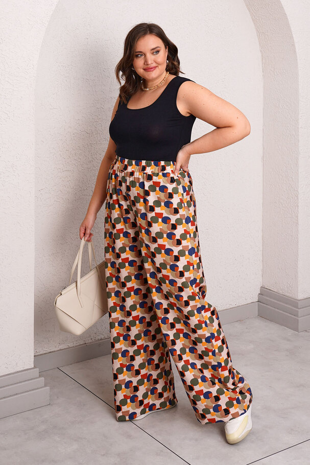PATTERNED FLOWY PANTS