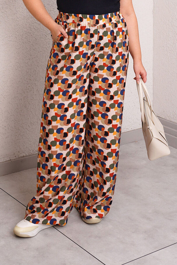 PATTERNED FLOWY PANTS