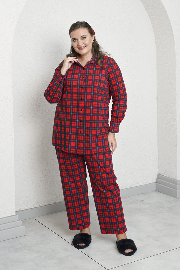 PLAID COTTON PYJAMA SET