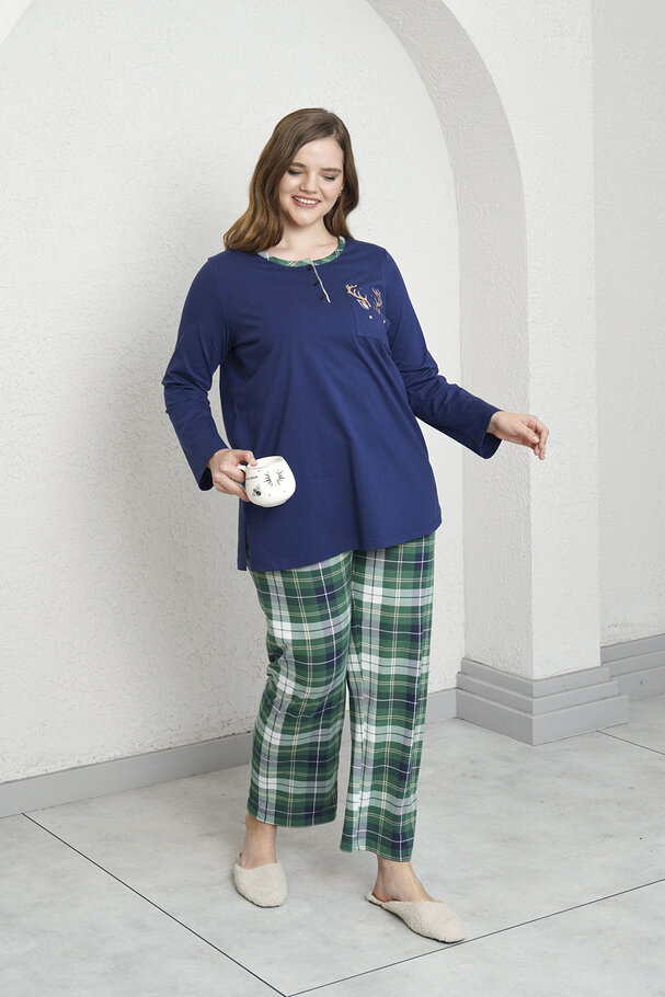 PLAID PRINTED PYJAMA SET