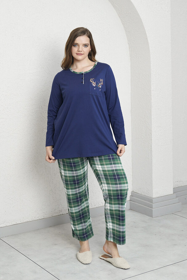 PLAID PRINTED PYJAMA SET