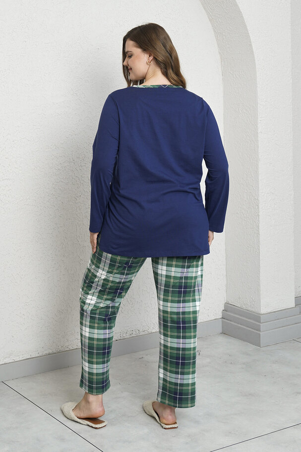 PLAID PRINTED PYJAMA SET