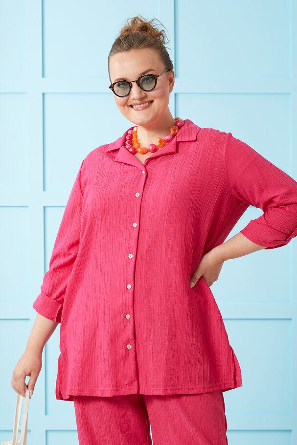 PLEATED TEXTURED TOP AND BOTTOM SET