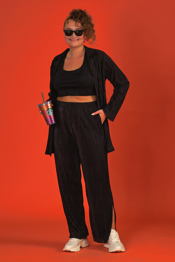 PLEATED TOP AND BOTTOM SET