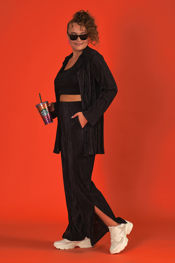PLEATED TOP AND BOTTOM SET