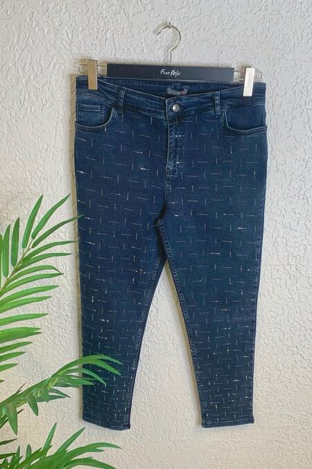 Büyük Moda - PLUS RHINESTONE PRINT SKINNY JEANS Büyük Moda - PLUS RHINESTONE PRINT SKINNY JEANS