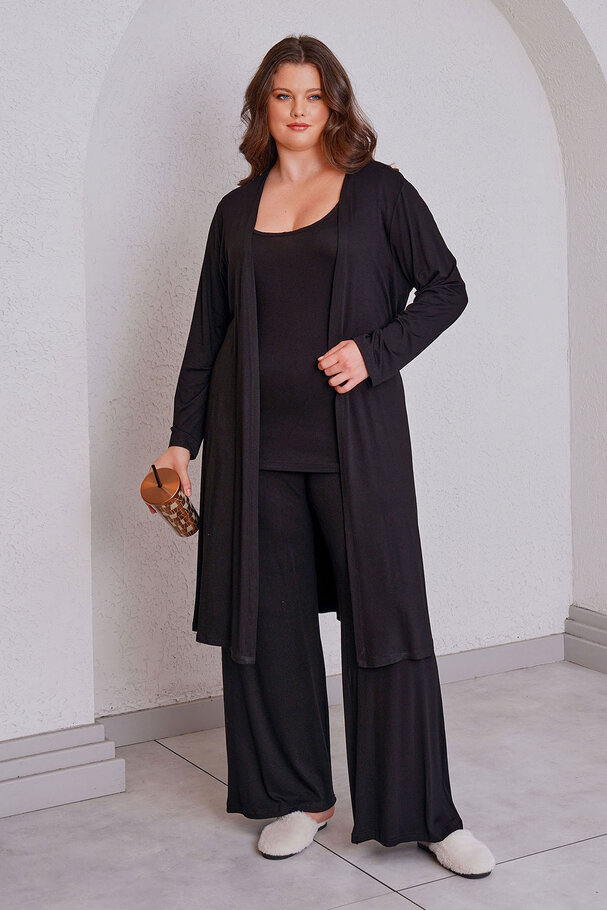 3-PIECE FLOWY PAJAMA SET