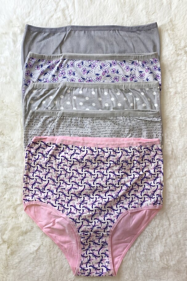 5-PACK PRINTED COTTON PANTIES