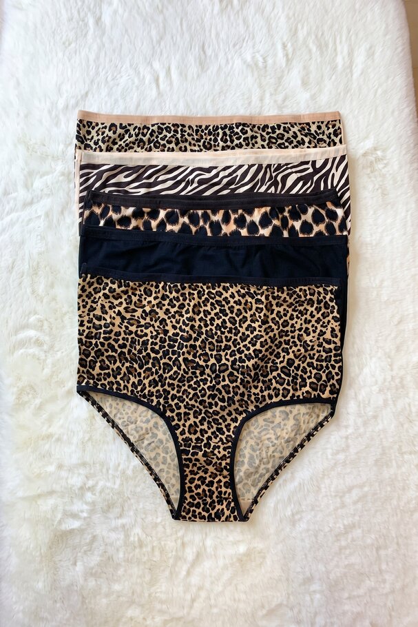 5-PACK PRINTED COTTON PANTIES