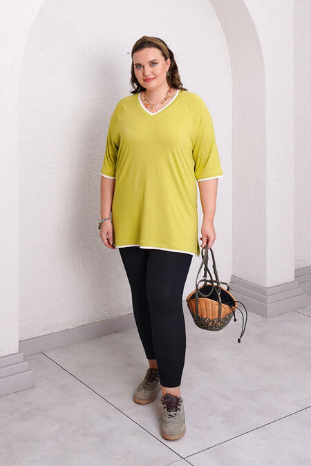 Büyük Moda - BASIC CONTRAST T-SHIRT (1)