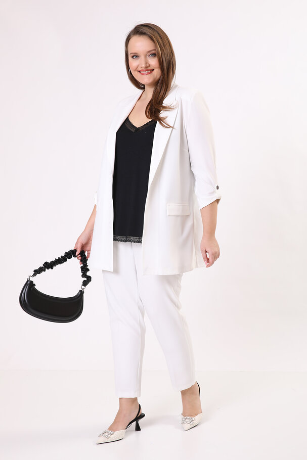 BLAZER WITH ROLLED-UP SLEEVES